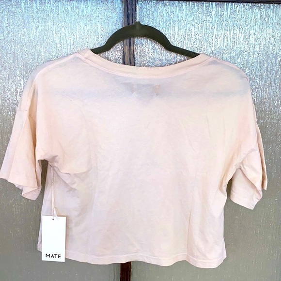 MATE the label ivory cropped tee size XS NWT. “Somebody’s Darling” - Picture 2 of 4